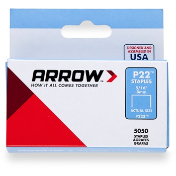 Arrow Fastener 225 Arrow Staples.  5/16 inch ~ For P22 Stapler