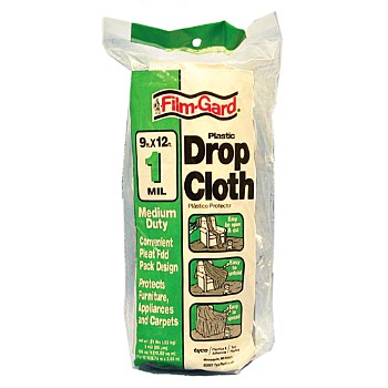 PolyAmerica  DCHK-1 Drop Cloth - 9 x 12&#39; ~ 1 Mil