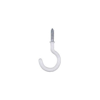 National 248450 White Cup Hook ~ 1-1/2&quot;