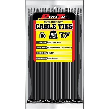 KDAR B8ULD100  Cable Ties ~ 8in. 100pk