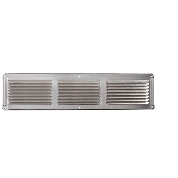LL Bldg Prods EAC16X4 Undereave Vent, Stamped Milled Finish Aluminum ~  16&quot; x 4&quot;