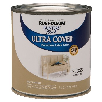 Rust-Oleum 1994730 Ultra Cover Acrylic Latex, Gloss Almond  ~ Half Pint