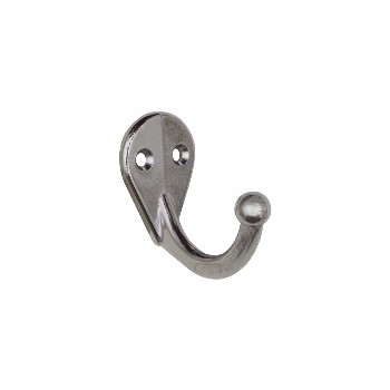 National 199216 Nickle Single Clothes Hook, Mpb 162