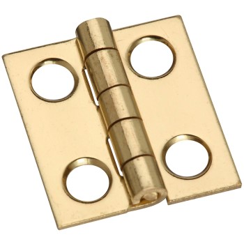 National 211276 Solid Brass Hinge, Visual Pack 1801 3/4 x 11/16&quot;