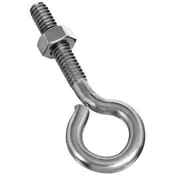 National 221580 Stainless Steel Eye Bolt ~ 1/4&quot; x 2 1/2&quot;