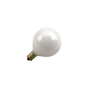 Feit Elec. BP60G161/2W Light Bulb, Globe White 120 Volt 60 Watt