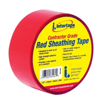 Intertape 85561 Contractor Grade Sheathing Tape, Red ~ 1.87&quot; x 55 yds