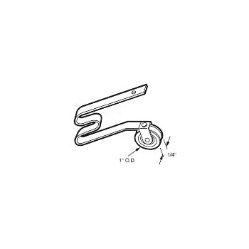PrimeLine/SlideCo B512 Nylon Roller, Spring Tension ~ 1&quot;