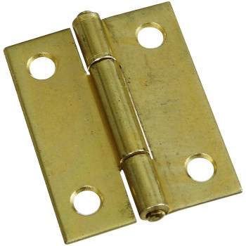 National 146175  Non-removable Pin Hinges,  Brass ~ 2&quot;