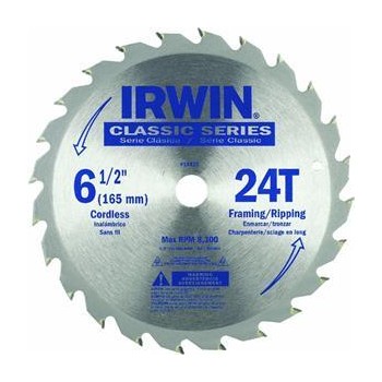 Irwin 15120 Saw Blade,  Classic Series  6 1/2&quot; ~ 24T