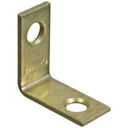 National 190819 Brass Corner Brace ~ 1" x 1/2"