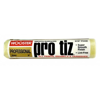 Wooster  00R2650090 Pro-Tiz Roller Cover, Super Smooth ~ 9&quot; x 3/16&quot; Nap
