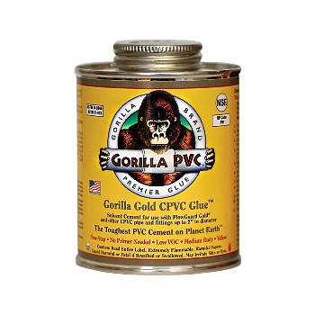 Gorilla  04303 Gorilla Gold CPVC Glue ~ 4oz Can