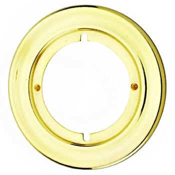 Kwikset 92930-012 Round Trim Rosette,  Polished Brass ~ for 2 3/8&quot; or 2 3/4&quot; Backsets