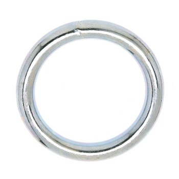 Campbell Chain T7661152 Welded Ring - Nickel Finish - 2&quot;