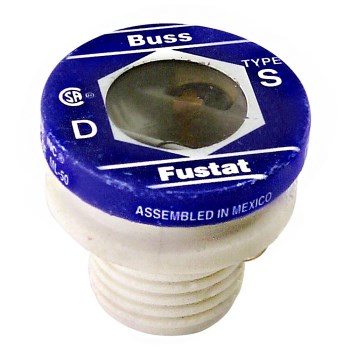 Bussmann/Fusetron SL15 Type S Plug Fuse - 15 Amp/125 Volt