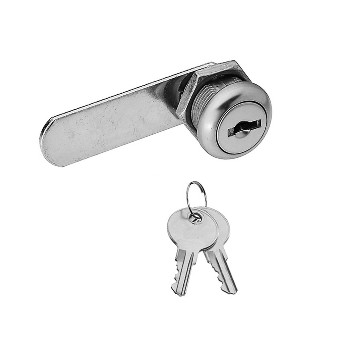 National 183756 Chrome Utility Lock for Doors/Drawers ~ 1/4&quot;