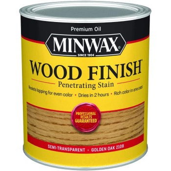 Minwax 22102 Golden Oak Wood Stain ~1/2 Pint