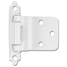 Hardware House  599928 Inset Cabinet Hinge, White ~ 3/8 inch