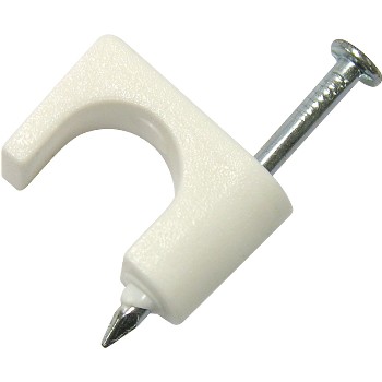 Gardner Bender  PSW-165 White Coaxial Cable Staple, Psw-165 ~ 1/4&quot;