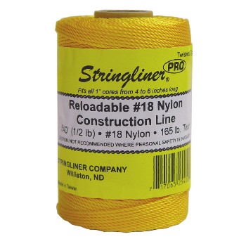 Stringliner 35400 Replacement Construction Line, Gold  ~ 540 Ft Roll