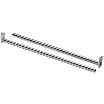 National 189621 Adjustable Closet Rod, Bright Steel ~ 18&quot; to 30&quot;