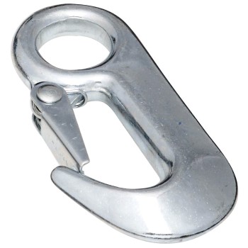National 222869 Round Fixed Eye Forged Hook, Zinc Plated  ~ 5/8&quot; x 3-1/2&quot;
