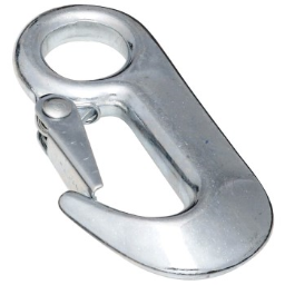 National 222869 Round Fixed Eye Forged Hook, Zinc Plated  ~ 5/8" x 3-1/2"