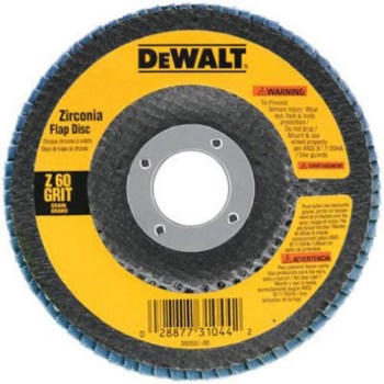 DeWalt DW8308 Abrasive Flap Disc -  60 Grit - 4-1/2 x 7/8 inch