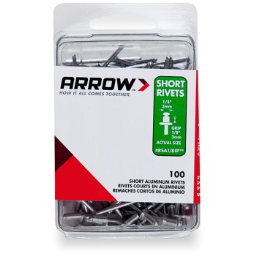 Arrow Fastener RSA1/8IP Short Aluminum Rivets ~  1/8"