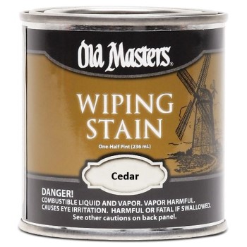 Old Masters 11916 Wiping Wood  Stain, Cedar ~ Half Pint