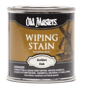 Old Masters 11216 Wiping Wood  Stain, Golden Oak ~ Half Pint