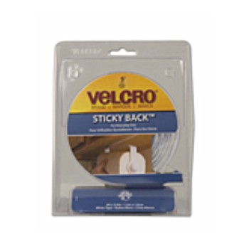 Velcro 90087 White Sticky Back Velcro Tape - 5&#39; x 3/4&quot;