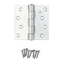 National 261669 Non-Removable Pin Door Hinge, Zinc Plated ~ 4" x 4"
