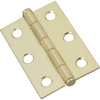National 146753 Cabinet Hinge, Brass Finish ~ 2.5&quot;