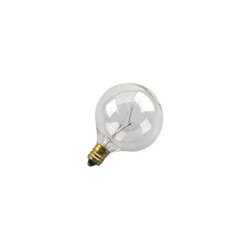 Feit Elec. BP40G16-1/2 Light Bulb, Globe Clear 120 Volt 40 Watt