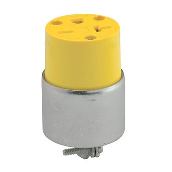 Leviton 000-620CA Connector, Armored Grounding Outlet