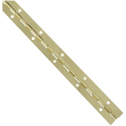 National 265355 Brass Finish Continuous Hinge ~  1 1/16" x  12"