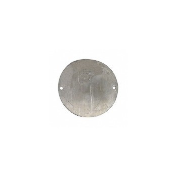 Hubbell/Raco 5374-0 Round Cover Blank, Weather Proof Gray 4 inch
