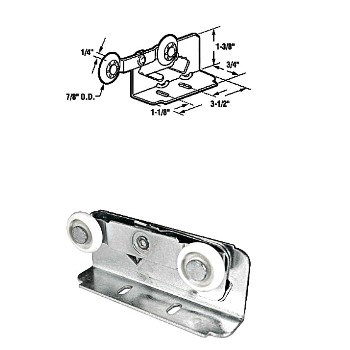 PrimeLine/SlideCo N6531 Pocket Door Roller - Twin Mount - N6531