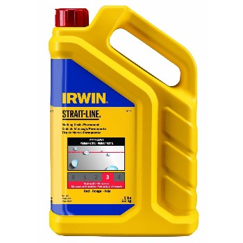 Irwin 65102 Marking Chalk, Permanent Red Stain  ~ 5 lb.