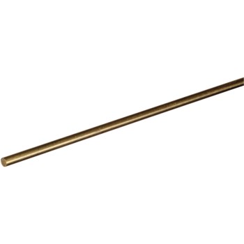 Hillman/Steelworks 11519 Brass Rod, Smooth ~ 1/4&quot; x 36&quot;