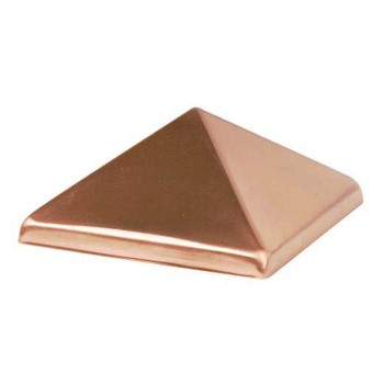 Waddell 230 Copper Pyramid Post Cap ~ 4&quot; x 4&quot;
