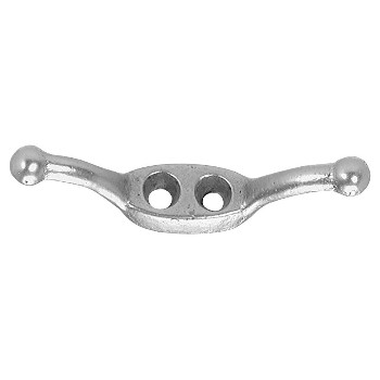 Campbell Chain T7655412 Line or Rope Cleat, Nickel Plated ~ 4 1/2&quot;