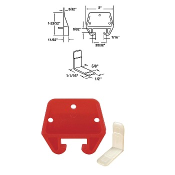 PrimeLine/SlideCo R7082 Drawer Track Guide Kit, 25/32&quot;, Plastic