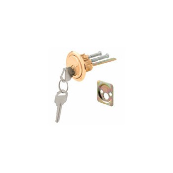 PrimeLine/SlideCo U9965 Brass Face Rim Cyl Lock