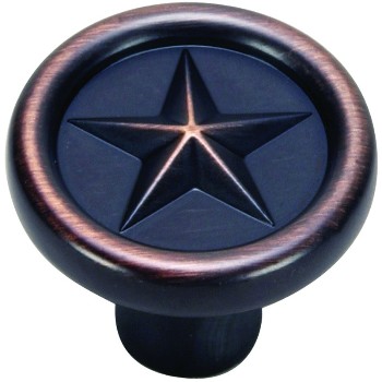 Hardware House  644286 Texas Star Cabinet Knob, Classic Bronze