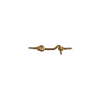 National 118133 Solid Brass Hook &amp; Eye, Visual Pack 2001 2-1/2 inches