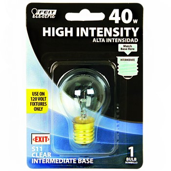 Feit Elec. BP40S11N High Intensity Clear Lightbulb,  120v 40w