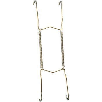 National 259978 Bright Brass Plate Hanger ~ Adjusts 8&quot; - 11&quot;